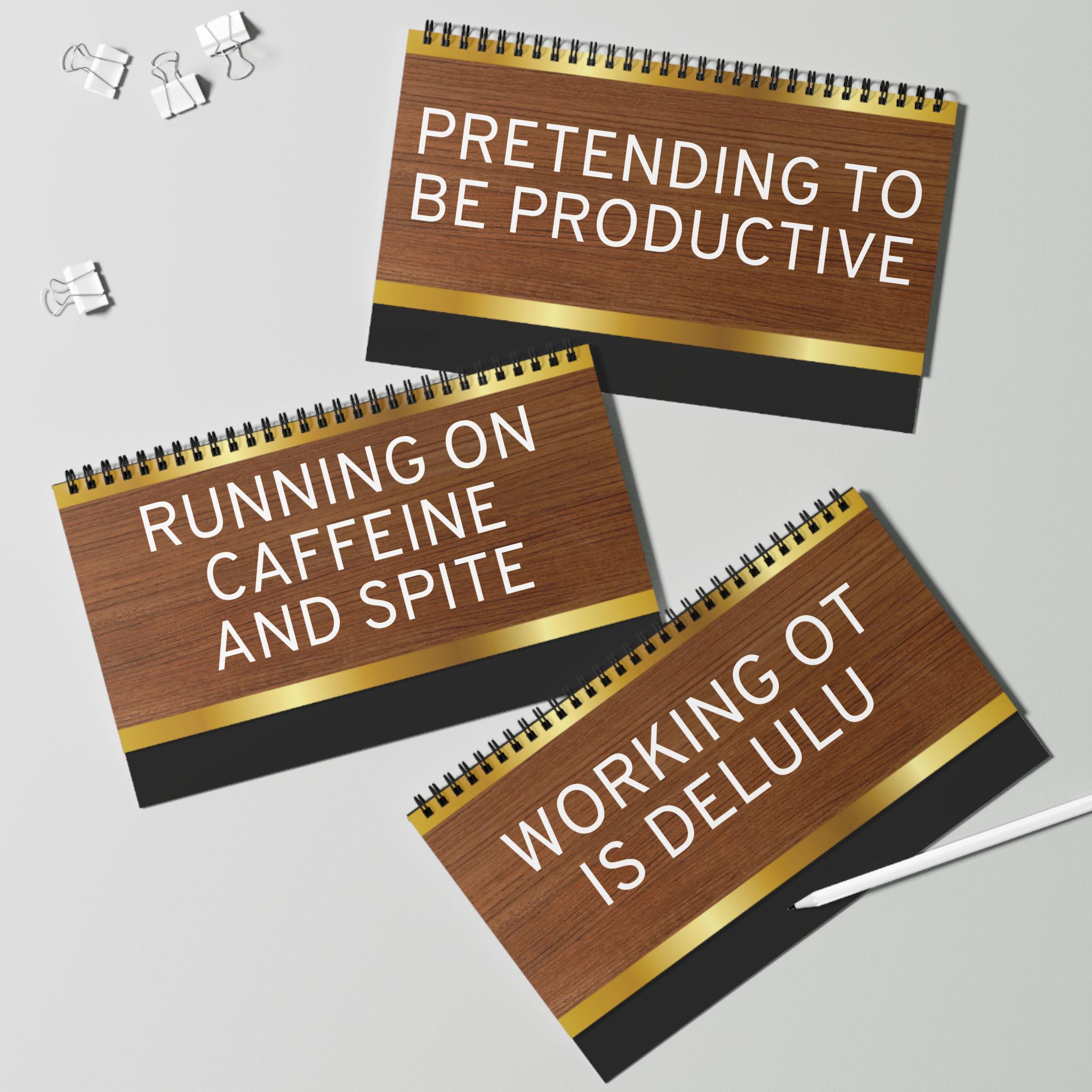 Corporate Humor Desk Sign: Office Desk Flipbook | Sarcastic Workplace ...