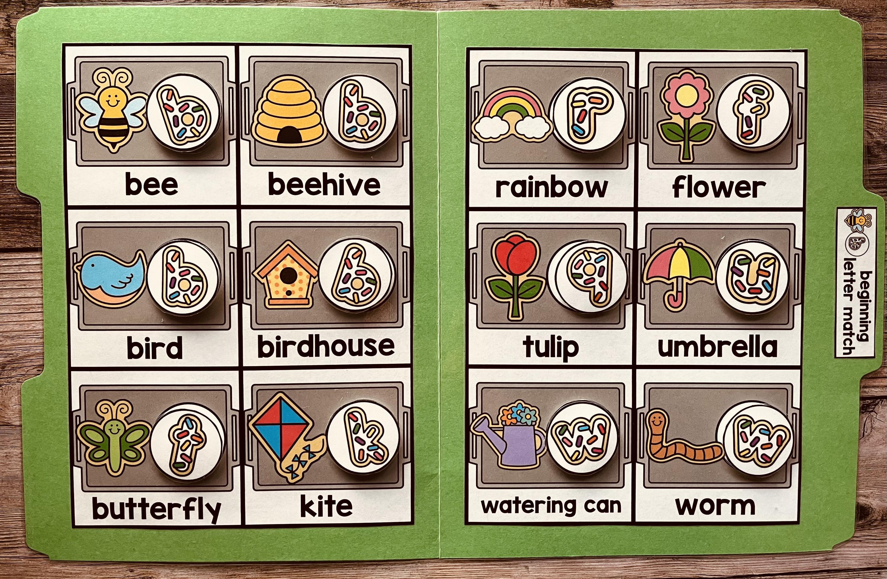 April Spring File Folder Games: Learning Activities (PDF Printable) - Etsy
