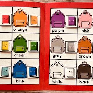Back to School File Folder Games: Preschool Learning Activities (PDF ...