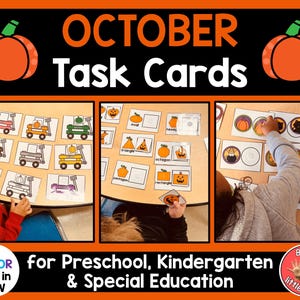 Fall Task Cards: Preschool & Kindergarten Learning Activities (PDF)