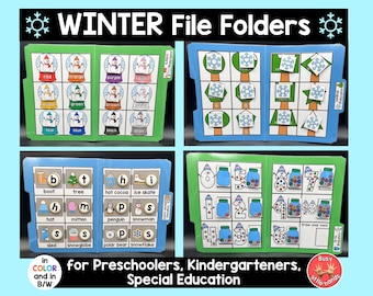 Winter File Folder Games: Preschool Learning Activities (physical product)