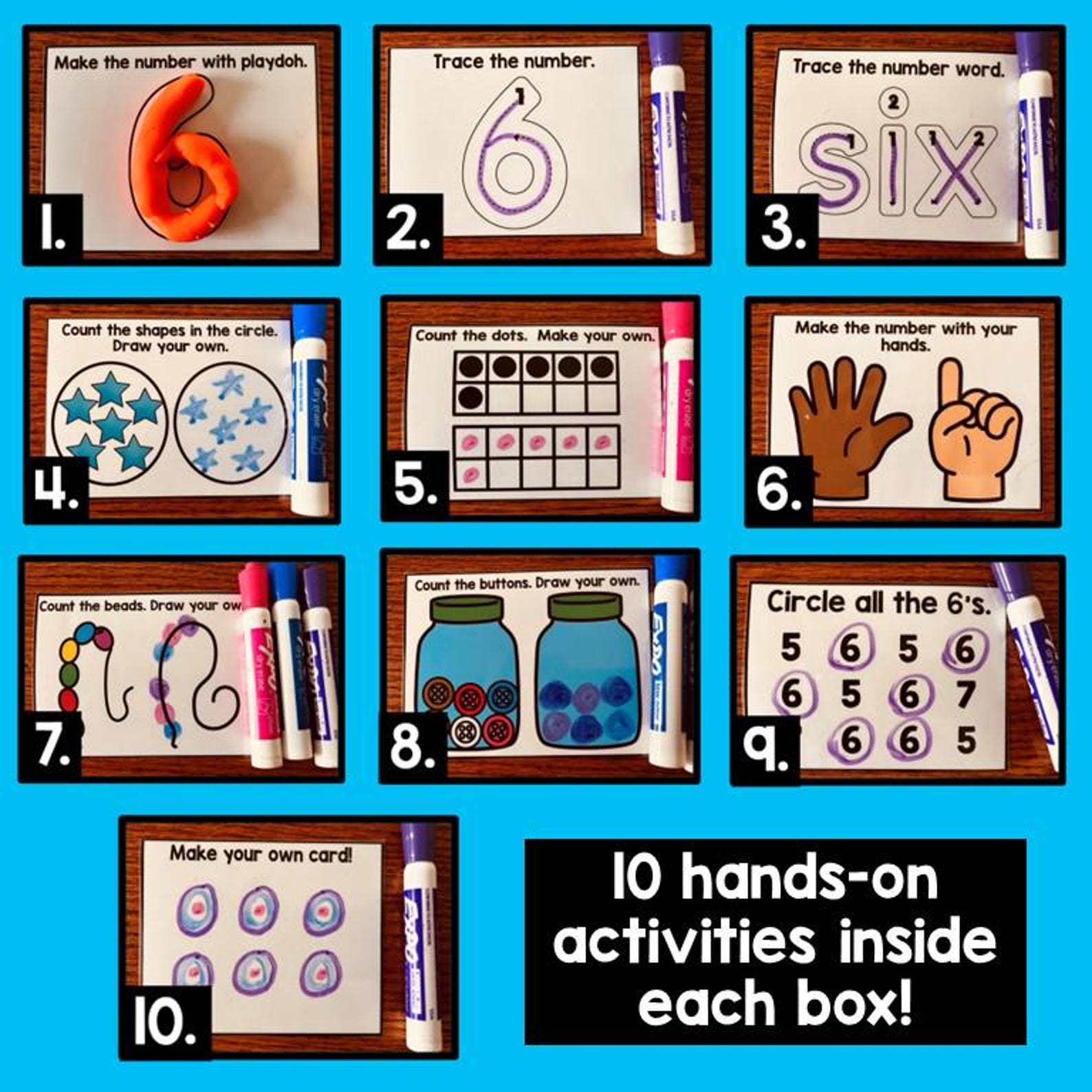 Counting Practice Printable for Toddlers, Preschoolers, Kindergarten ...