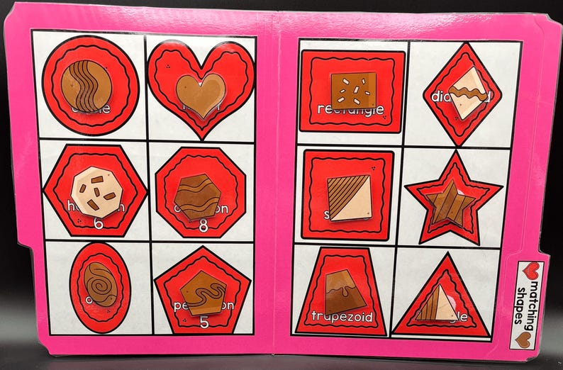 Valentine's Day File Folder Games: Preschool Learning Activities ...