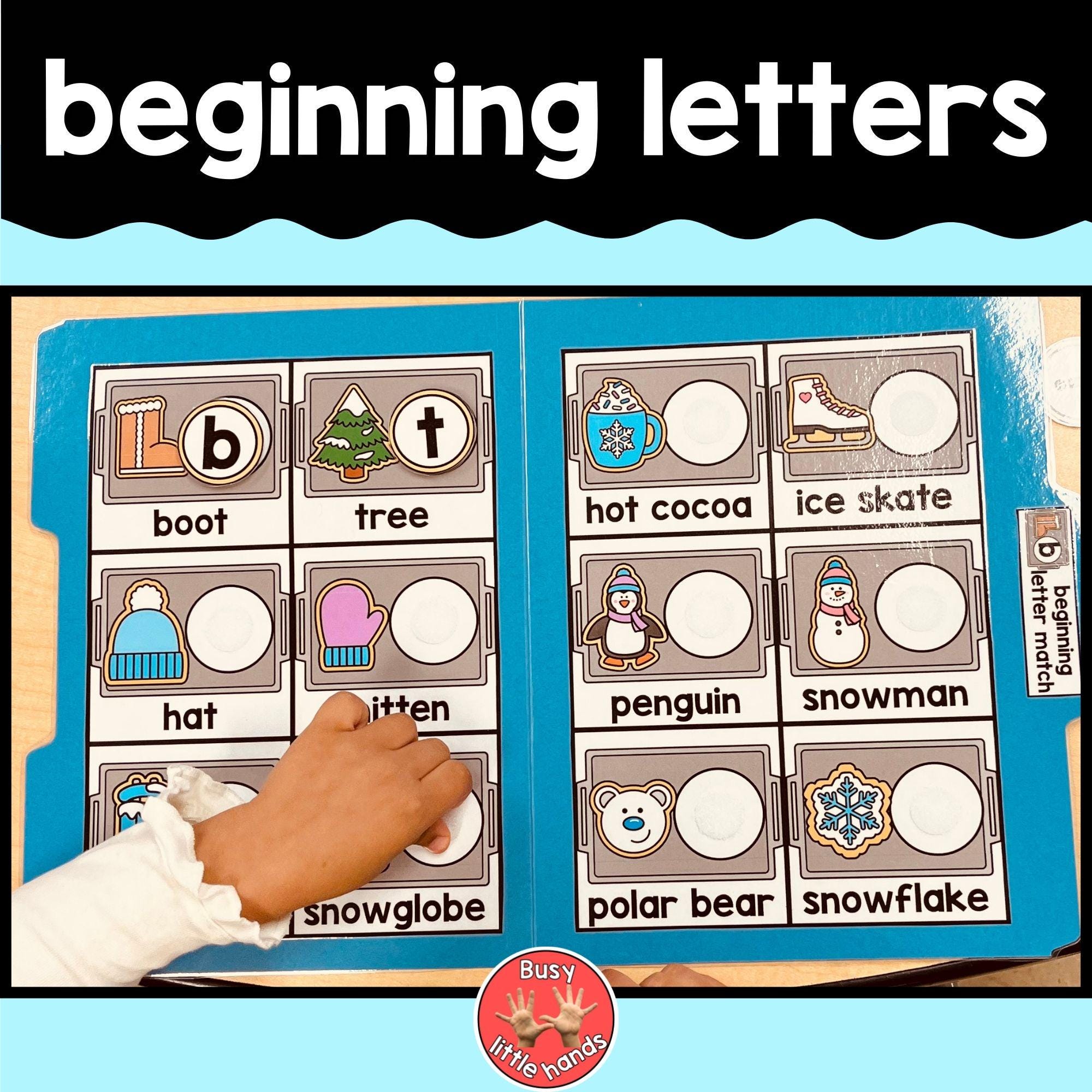 Winter File Folder Games: Preschool Learning Activities (physical ...