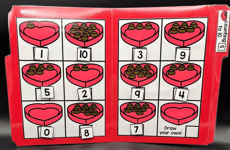 Valentine's Day File Folder Games: Preschool Learning Activities ...