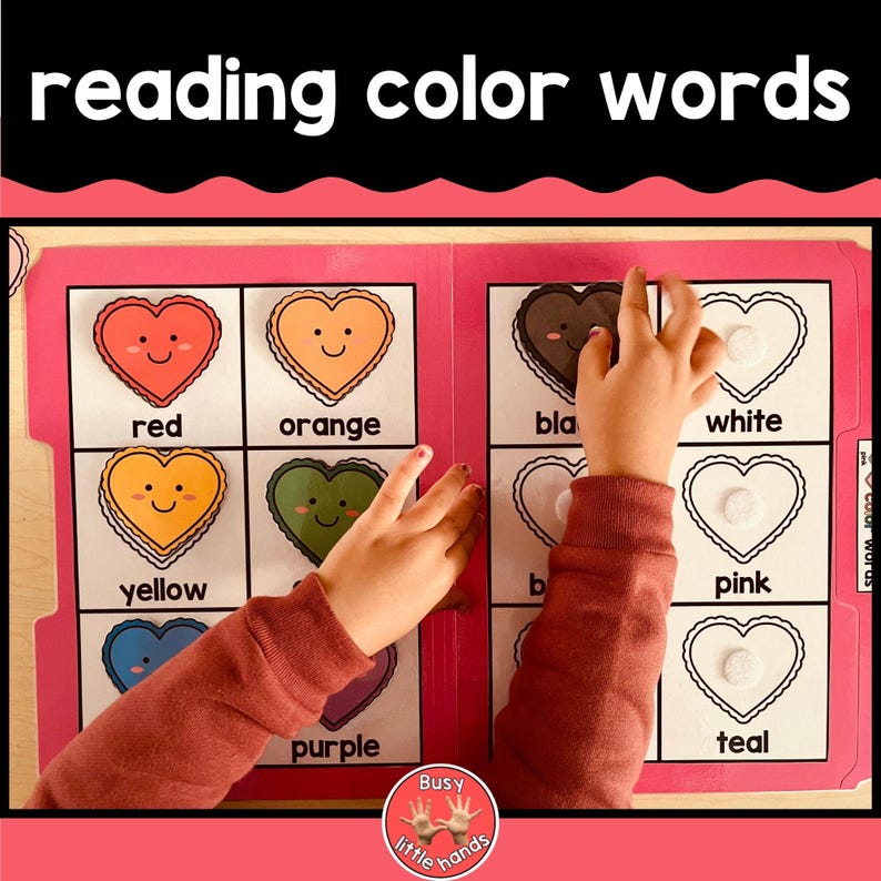 Valentine's Day File Folder Games: Preschool Learning Activities ...