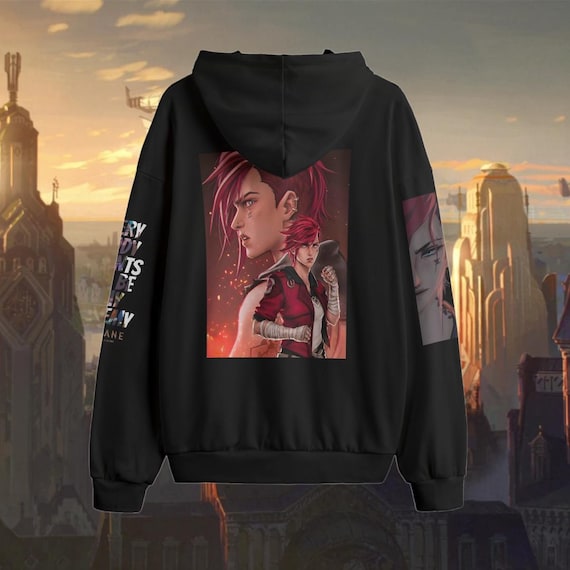 Unisex Vi Arcane Hoodie | Jinx | Viktor | Ekko | Jayce | Caitlyn