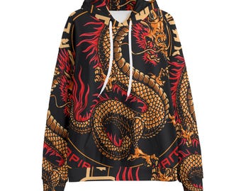 Unisex Japanese Dragon Fan Art Hoodie | Dragon Hoodie | Best Gift