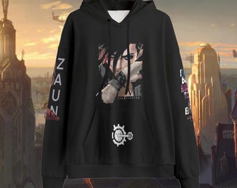 Unisex Vi Arcane Hoodie | Jinx | Viktor | Ekko | Jayce | Caitlyn | Silco | Isha | Anime Hoodie | Best Gift