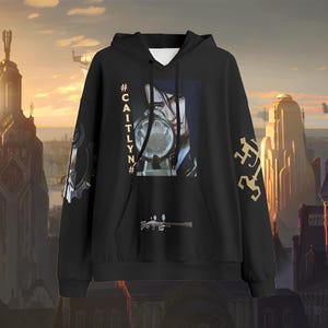 Unisex Caitlyn Arcane Hoodie | Jinx | Vi | Ekko | Jayce | Viktor | Silco | Anime Hoodie