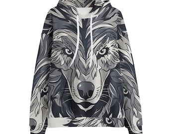 Unisex Wolf Fan Art Hoodie | Wolf Hoodie | Best Gift