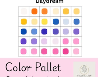 Bubblegum Daydream Procreate Color Palette / 30 campioni (download digitale)