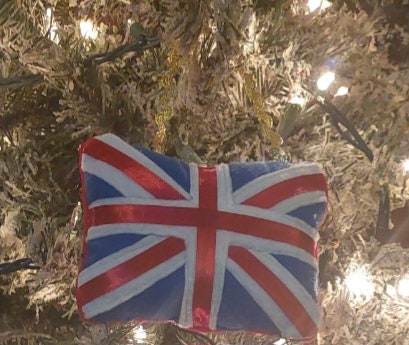 Union Jack felt flag ornament