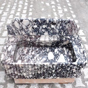 Handmade Calacatta Viola Marble Sink: Luxury Bathroom Vessel