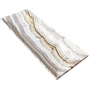Luxury Onyx Marble Bathroom Sink: Natural Stone Powder Room Decor, Vessel Sink