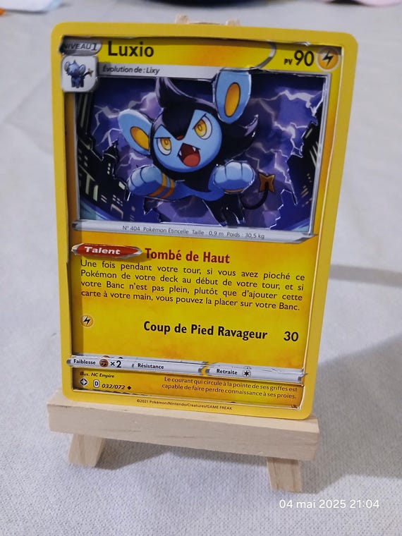 pokemon luxio card Luxio HP 80 Jumping Kick Attack Rarity Yellow Spark Pokmon