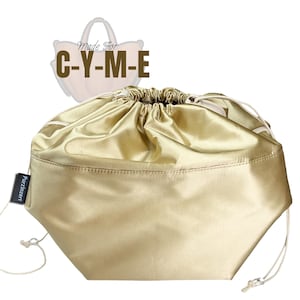 Passend für (C Y M E Bag) Satin Silk Bag Organizer mit Kordelzug, Größe Large Small Mini, Reißverschlusstasche, perfekte Passform, kleine Beuteleinlage