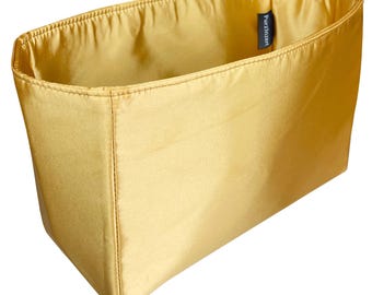 Fits (St Louis Tote Bag) Shaper with NO Pocket, Satin Silk Bag Liner Organizer, GM MM pm bb Large Medium Small Mini, Purse Insert