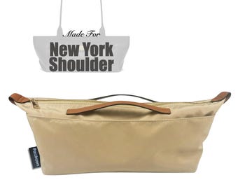 Past (New York-draagtas) waterdichte nylon tasorganizer, midi-schoudertas, flessenhouder met rits (stijl ritssluiting met handvat)