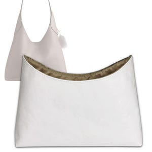 Insert for Brooklyn 23, 28, 39, Made of Dupont Paper and Satin Silk Liner, Bag Organizer with Zipper Pocket