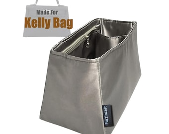 Geschikt voor (kelly bag) satijnen zijden tasorganizer, 15 20 25 28 32 35 40 42 Maxi Mini II, Sellier Retourne Danse Belt, 36 22 Elan, trapeziumvorm