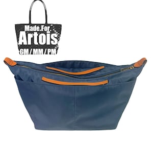Fits (Artois GM MM PM) Waterproof Nylon Bag Organizer, Anjou St Louis Claire Voie Large Medium Small Mini (Style Zip Cover with Handle)