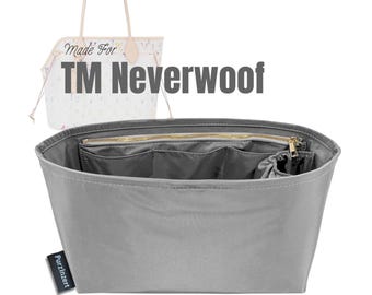 Fits (x TM Neverwoof) Waterproof Nylon Bag Organizer, Original L M S XL Large Medium Small (Snap Button Pocket and Elastic Band Pocket)