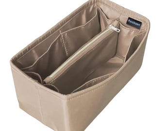 Adatto per organizer per borse in nylon impermeabile (Neverfull), Never Full GM MM Pm BB, inserto per borsa grande, media e piccola (con divisorio centrale e tasca con cerniera)