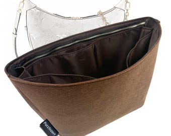 Passend für (Loop Hobo) wasserdichter Einsatz, Nylon Taschenveranstalter, wasserabweisender zweilagiger Liner, langlebiger Organizer, Futterschutz, Tote Divider