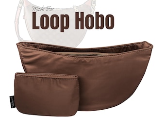 Fits (Loop Hobo Bag) Waterproof Nylon Insert, Zip Pocket, Bag Organizer, M46311