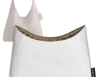 Insert for Brooklyn 23, 28, 34, 39, Made of DuponPaper and Satin Silk Liner, Bag Organizer with Zipper Pocket