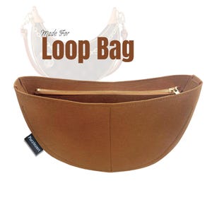 Se adapta a (bolso con asa) Inserto de fieltro, bolsillo con cremallera, organizador de bolsos Crescent