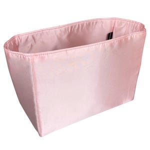 Fits (Neverfull Tote Bag) Shaper with NO Pocket, Satin Silk Bag Liner Organizer, GM MM pm bb Large Medium Small Mini, Purse Insert