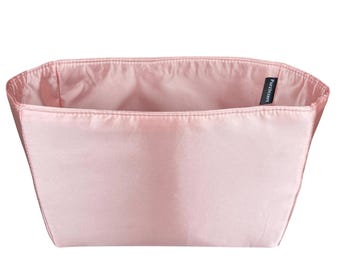 Fits (Neverfull Tote Bag) Shaper with NO Pocket, Satin Silk Bag Liner Organizer, GM MM pm bb Large Medium Small Mini, Purse Insert