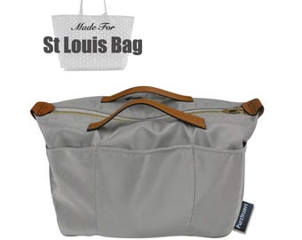 Passend für (St Louis GM PM) Wasserdichter Nylon Taschenorganizer, Anjou Artois Saint Claire Voie Large Medium Small Mini (Style Zip Cover mit Griff)