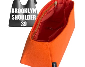 Passend für (BROOKLYN SHOULDER BAG 39) Zweilagige wasserdichte Tascheneinlage, Nylon-Organizer wasserfester Liner Futterschutz Geldbörse Organizer