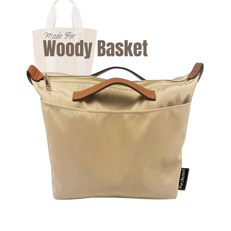 Passar (Woody Basket) Vattentät Nylonväska, Stor Medium Liten L M S, Dragkedja med flaskhållare (Typ dragkedja med handtag) bild 1
