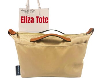 （Eliza Tote）防水ナイロンバッグオーガナイザー、XLトート、ジッパー付きポケットボトルホルダー（ハンドル付きジッパーカバータイプ）に適合します。