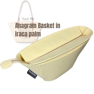 Passar (Anagram Basket-väska i iraca palm) Filtväska med dragkedja, storlek Large Medium Small Mini, blixtlåsficka