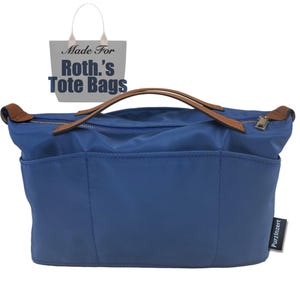 Passar (Roth.s Tote) Vattentät nylonorganisatör, lätt Mega Petite Mini Bucket Daily Crossbody Classic Weekender (dragkedja med handtag)
