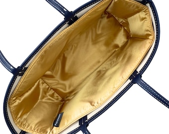 Fits (St Louis Tote Bag) Shaper with NO Pocket, Satin Silk Bag Liner Organizer, GM MM pm bb Large Medium Small Mini, Purse Insert