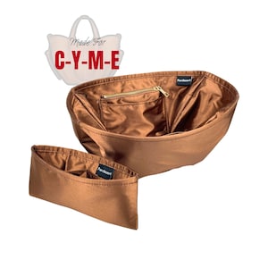 Passend für (C Y M E Bag) Satin Silk Bag Organizer, Größe Large Small Mini, Reißverschlusstasche, perfekte Passform, kleine Beuteleinlage