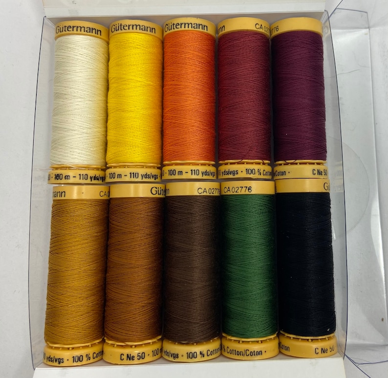 GUTERMANN Thread. Cotton 50 Wt.fall Etsy