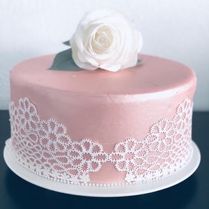 2 Sugar Lace Cake Border |Sugar Lace | Edible Lace | Cake Lace |