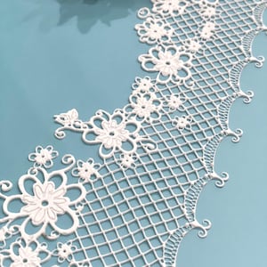 2 Sugar Lace Cake Border | Sugar Lace Applique | Edible Lace | Cake Lace | Sugar Lace