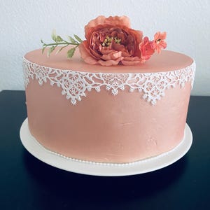 2 Sugar Lace Cake Border | Edible Lace | Cake Lace | Sugar Lace