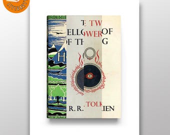 JRR Tolkien - First Edition Covers Print - Abstract Literary Poster