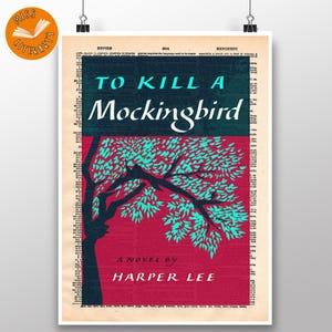 To Kill a Mockingbird- 1st Edition Cover - Vintage Dictionary Page Print - Harper Lee