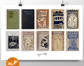 Virginia Woolf - Collected Novels - First Edition Cover Print