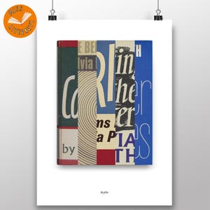 Sylvia Plath - Spliced Front Covers Druck - Abstraktes literarisches Poster